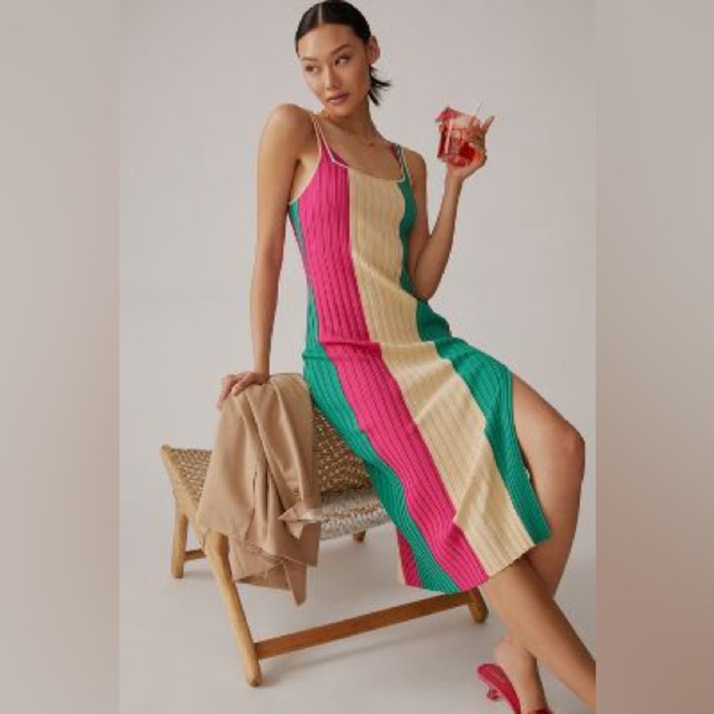 PQ PIPER SLIT COVER-UP MIDI DRESS
